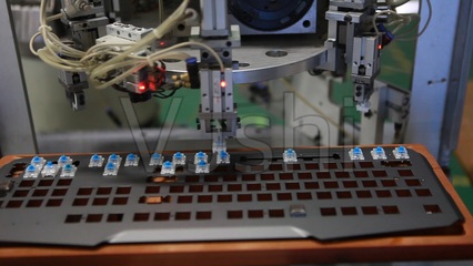 機械加工電子產品鍵盤自動企業工廠_1920X1080_高清視頻素材下載(編號:960367)_實拍視頻